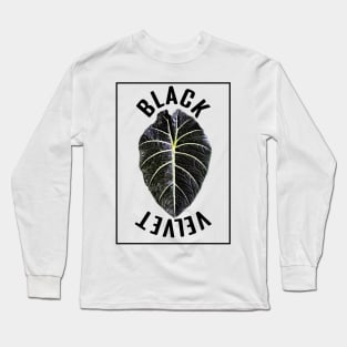 Alocasia Black Velvet Long Sleeve T-Shirt